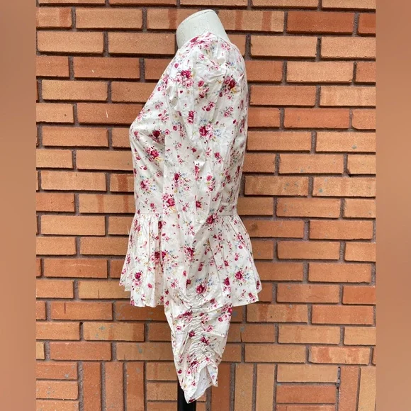 NWT Hyacinth House Floral Peplum Blouse Size XS - Picture 8 of 16